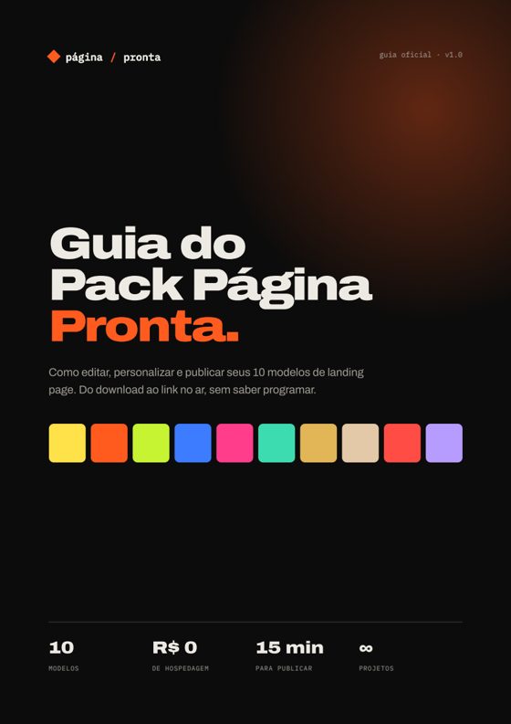 Capa do guia do pack